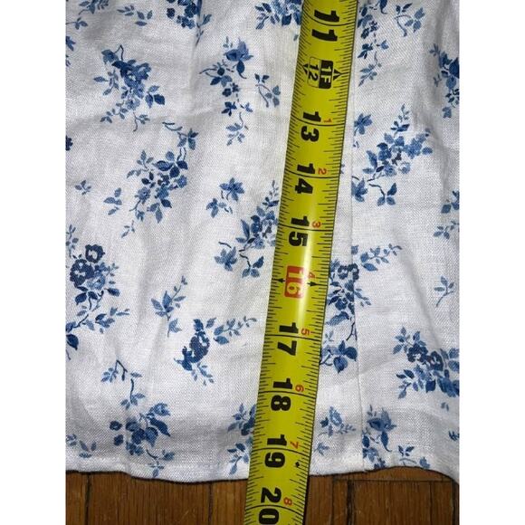 Reformation Eloise Linen Square Neck Tank Top Orlaya Medium A004686 - Picture 7 of 10